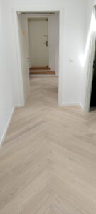 Fischgrätparkett Eiche hell gebürstet und geölt