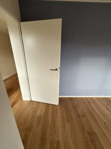 Zimmertürelement in Weißlack ohne Rosette mit smart2lock Funktion