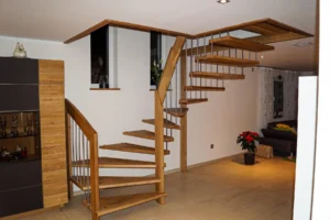 Systemtreppe mit Edelstahlsprossen