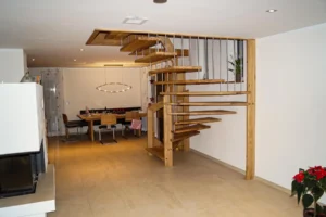 Systemtreppe mit Edelstahlsprossen