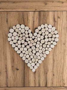 Dekoelement Holzherz