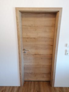 Zimmertürelement in Fachwerk Eiche natur quer